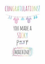congrats you New Baby Card 13930 created by SmellyCardStudio