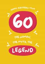 Mum 60 card created by PaperJam Print Co.