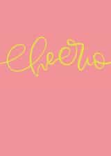 cheerio simple Leaving Card 6338 created by GOOD TRIP