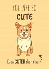 Cute Corgi Anniversary Card 37751 created by Pugs and Stuffs