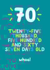 70 age Birthday Card 3452 created by Ivorymint cards