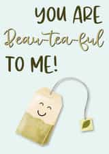 beautiful tea Anniversary Card 14014 created by The Laughing Sloth