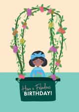 Cute Birthday Card - For Her - Flowers created by Her Design World