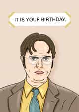 dwight schrute Birthday Card 13674 created by Pedges Houseboat