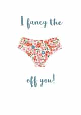 I fancy the pants off you Valentine's day card for her created by Bombus