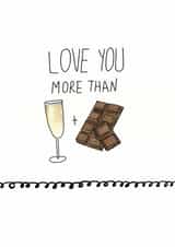 fizz prosecco Anniversary Card 14276 created by Pom Pom Party Cards