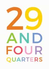 30 quarters Birthday Card 10603 created by Studio 9