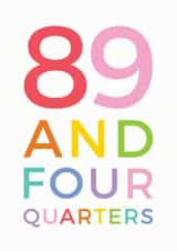 90 typography Birthday Card 10607 created by Studio 9