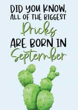 september did Birthday Card 14015 created by The Laughing Sloth