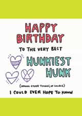Happy Birthday Hunk Birthday Card created by Angela Chick