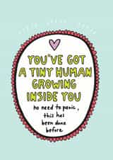 Tiny Human Pregnancy Card created by Angela Chick