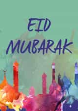 Eid mubarak Faith Card 8425 created by Rabal