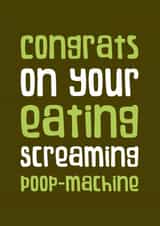 congrats funny New Baby Card 9647 created by Shutterjunkie