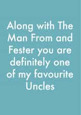 uncle favourite Birthday Card 12809 created by OBJECTABLES