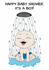 It’s a Boy, Baby Shower Card  created by Lu Reason