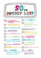 50 50th Birthday Card 5855 created by Eskimo Kiss Designs