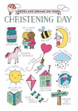 hopes dreams Christening Card 5856 created by Eskimo Kiss Designs