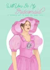 Rachel (FRIENDS) bridesmaid card created by Happy Rose