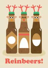 Reinbeers Funny Christmas Card created by Studio Boketto