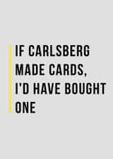 carlsberg bought Birthday Card 33520 created by Man Cards