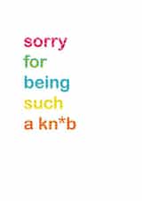 sorry for Sorry Card 12312 created by Dotish Designs