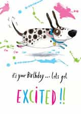 dog lets Birthday Card 13735 created by Sarah Wilton