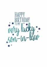 Classic Birthday Card - For Son-In-Law - Lucky created by Ruby Wren Designs