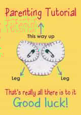 congratulations parenting New Baby Card 12033 created by Presents Felt