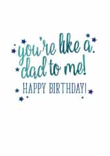 Classic Birthday Card - For Step-Dad, Father-In-Law Or Godfather created by Ruby Wren Designs