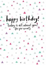 humour female Birthday Card 1693 created by Jessica Hogarth