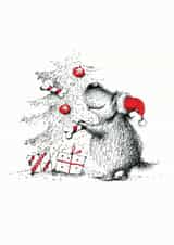 dog illustration Christmas Card 14363 created by Natallia Bushuyeva