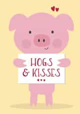 Hogs & Kisses card created by Wink Design - Michelle Roberts