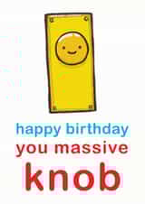 knob male Birthday Card 9998 created by Sarah-Anne Brown