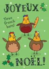 french hen Christmas Card 9999 created by Sarah-Anne Brown