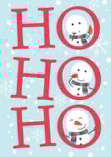 cute snowman Christmas Card 3875 created by Wink Design - Michelle Roberts