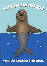 seal congrats Congratulations Card 13541 created by RASAR