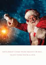 santa cock Christmas Card 22600 created by Colonel I. P. Knightly