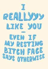 resting face Anniversary Card 29641 created by Yasmin Morris