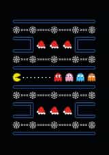 pacman gaming Christmas Card 22884 created by Christina Connelly