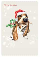 dog merry Christmas Card 11293 created by SABIVO Design by Sabina