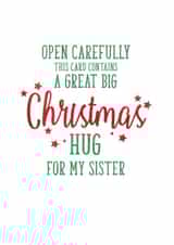 sister modern Christmas Card 3947 created by Ruby Wren Designs