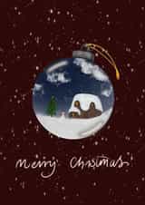 Adult Female Christmas Card 36159 created by Ahillustrations