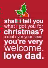 funny tell Christmas Card 5701 created by Redrakoon
