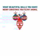 boyfriend husband Christmas Card 8149 created by Filthy Sentiments