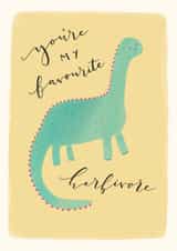 favourite herbivore Love & Friendship Card 6393 created by Nicole Julia