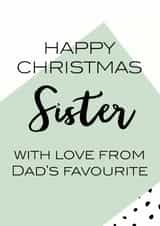happy sister Christmas Card 9026 created by Oh So Serendipity