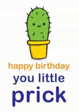 prick cactus Birthday Card 10002 created by Sarah-Anne Brown