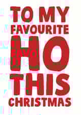 favourite ho Christmas Card 13188 created by Studio Doodles