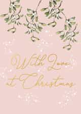 xmas mistletoe Christmas Card 25243 created by Lucy Ledger