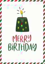 merry xmas bday Birthday Card 5977 created by Mrs Best Paper Co.